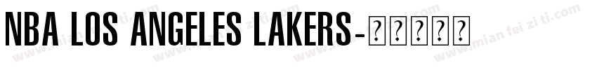 nba los angeles lakers字体转换